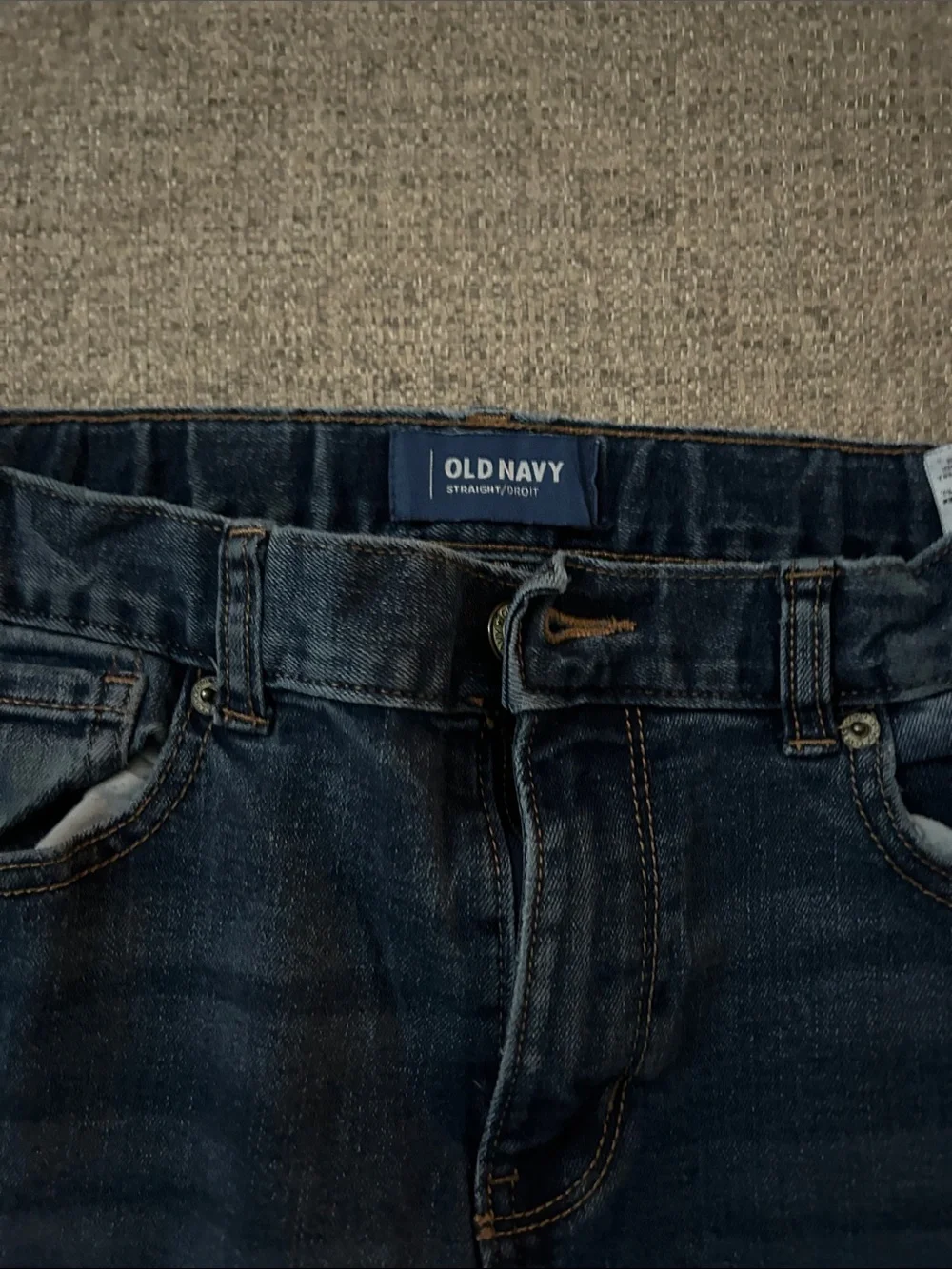Boys Dark Blue Stretch Denim Jeans